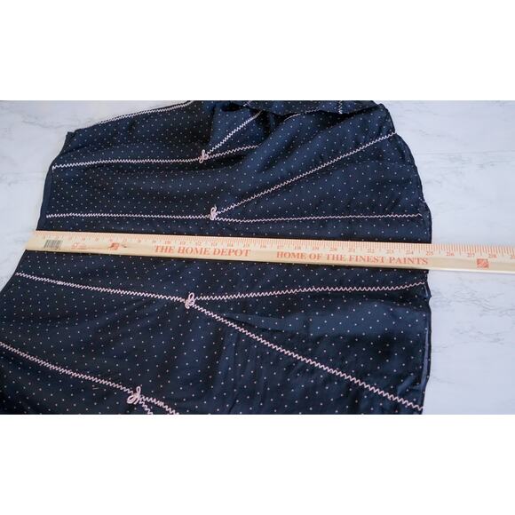 Context Woman Polka Dot Bow Silk Flare Skirt 20W Coquette Cocktail Preppy Retro - Picture 13 of 13